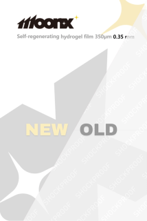 MOONX Ochranná hydrogelová fólie bez QR kódu samoregenerační 350 µm 0,35 mm HD Univerzální 180×120 mm 1ks