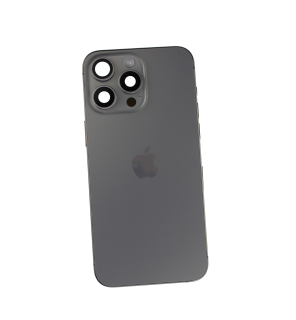 Originál korpus + kryt baterie iPhone 15 Pro Max titanový - demontovaný díl Grade A