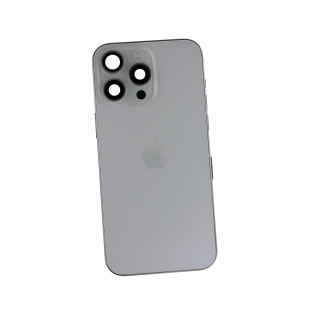 Originál korpus a kryt baterie iPhone 15 Pro Max bílý - demontovaný díl Grade A