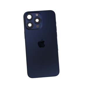 Originál korpus a kryt baterie iPhone 15 Pro Max tm. modrý - demontovaný díl Grade A