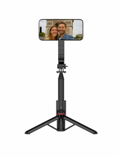 SWISSTEN Bluetooth Selfie Stick Tripod MagSafe černý