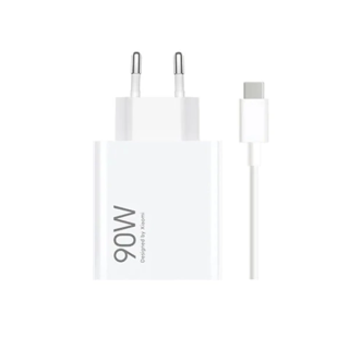 Originál síťová nabíječka Xiaomi 90W QC 3.0 + kabel USB-C MiCharge Turbo 6A bílá v blistru