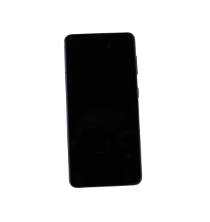 Originál LCD + Dotyková vrstva Samsung Galaxy S21 5G SM-G991 bez kamery šedo-černý - repasovaný díl vyměněné sklíčko