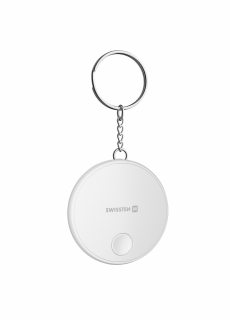 Swissten Chytrý lokátor Find Tag s funkcí Apple Find My klíčenka bílá