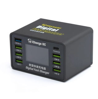 MECHANIC iCharge 8C 8 portová nabíjecí stanice pro GSM servisy