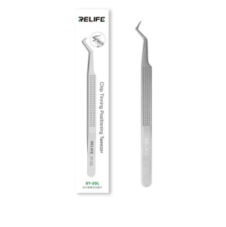 RELIFE ST-20L precizní antistatická ESD pinzeta tvarovaná - zahnutá