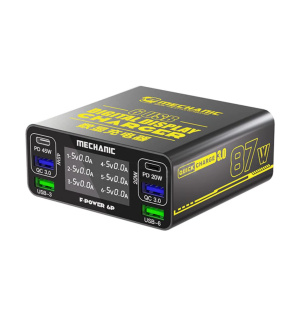 MECHANIC F-Power 6P inteligentní nabíjecí stanice USB 87 W pro GSM servisy