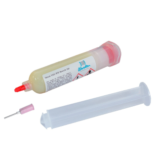 Warton Nexus NXG-909 Rework Gel Originální pájecí tavidlo - flux 30g No Clean s pístem a jehlou
