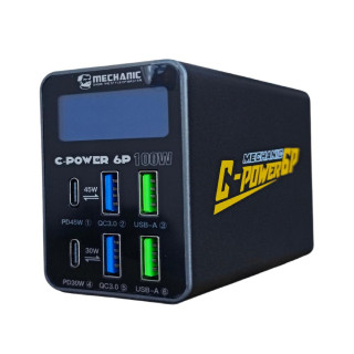 MECHANIC C-POWER 6P – profesionální 6portová nabíjecí stanice 90 W PD / QC3.0