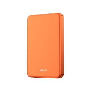 WiWU P15 Ultra Thin magnetická powerbanka 5000 mAh 20 W oranžová