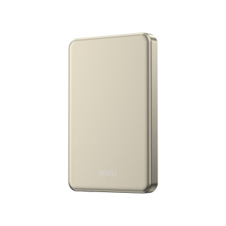 WiWU P15 Ultra Thin magnetická powerbanka 5000 mAh 20 W titanově šedá